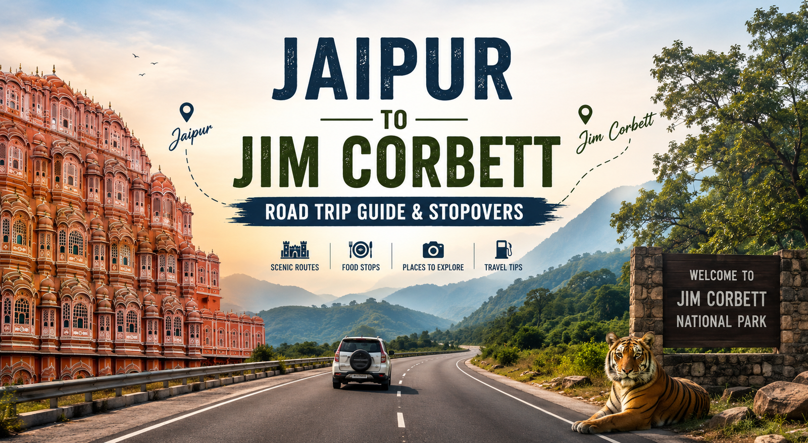 Jaipur to Jim Corbett: Road Trip Guide &amp; Stopovers